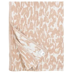 Lapuan Kankurit Jäkälä jättehandduk, vit - kanel