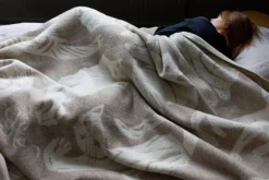 Lapuan Kankurit Kissanpäivät filt, beige - vit