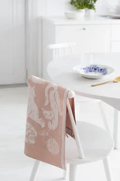 Lapuan Kankurit Kissanpäivät handduk, vit - kanel