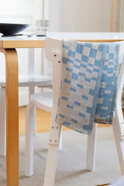 Lapuan Kankurit Koodi handduk, regnblå - linne