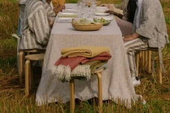 Lapuan Kankurit Lepo filt, 135 x 180 cm, vit - oker