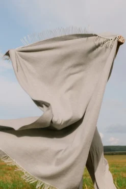 Lapuan Kankurit Lepo filt, 135 x 180 cm, vit - grå