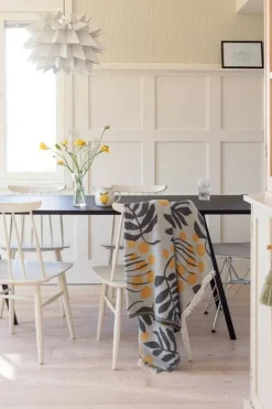 Lapuan Kankurit Pihapuu filt, 135 x 180 cm, grå - honung - svart