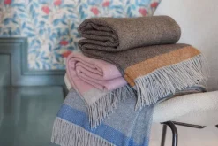 Lapuan Kankurit Rauha filt, 130 x 180 cm, grå - blå