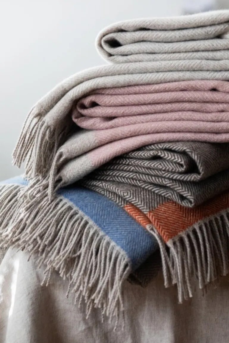 Lapuan Kankurit Rauha filt, 130 x 180 cm, grå - blå