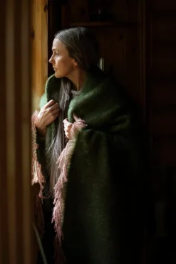 Lapuan Kankurit Revontuli mohairfilt, puder - oliv