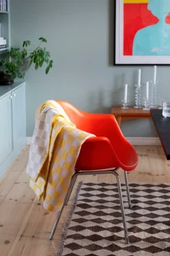 Lapuan Kankurit Shakki filt, beige - gul - vit