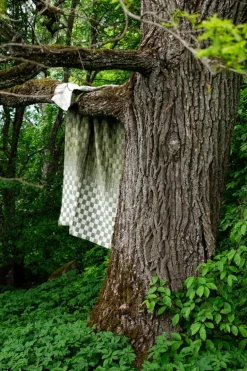 Lapuan Kankurit Shakki pläd, beige - oliv - vit