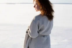 Lapuan Kankurit Terva morgonrock, vit - linne