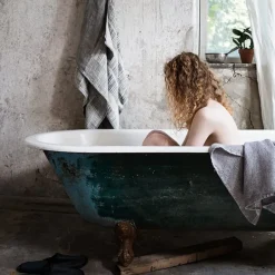 Lapuan Kankurit Terva stort badlakan, vit - grå