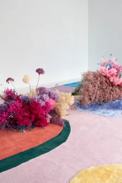 LAYERED Poppykalas Flower Field matta