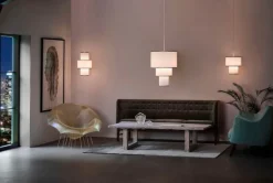 Le Klint Plivello 110 pendellampa, vit - guld