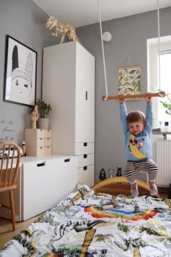 Lillagunga Bone trapets, ek - svarta rep