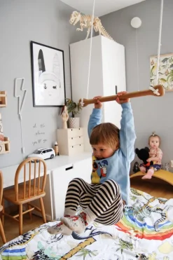 Lillagunga Bone trapets, ek - vita rep