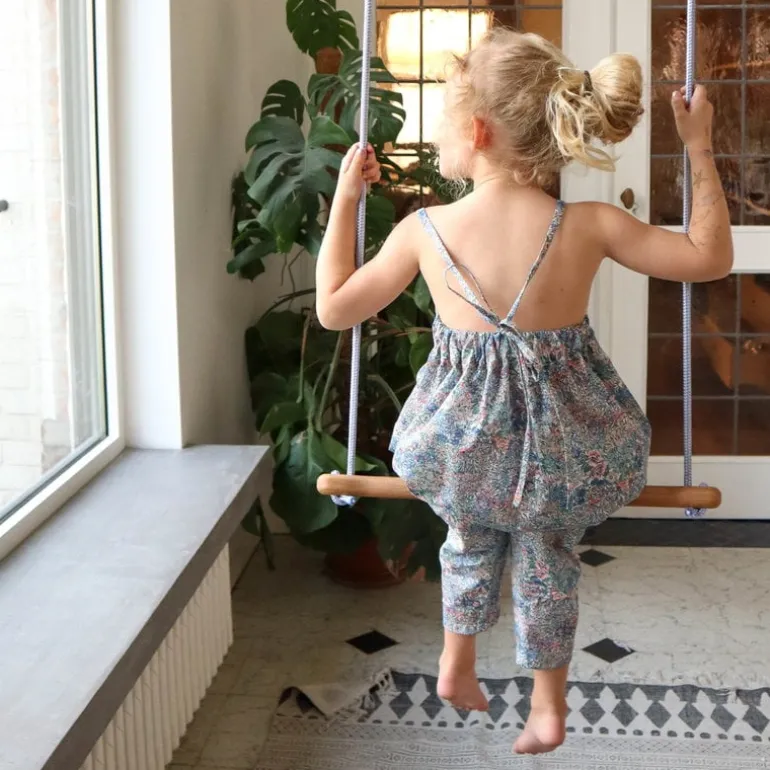 Lillagunga Bone Trapets, vit - grå rep