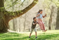 Lillagunga Lillagunga Classic Outdoor gunga, valnöt - svart