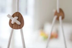 Lillagunga Lillagunga Toddler gunga, ek - vit sits och vitt rep