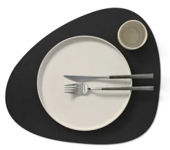 Lind DNA Curve bordstablett, 37 x 44 cm, svart Serene-läder