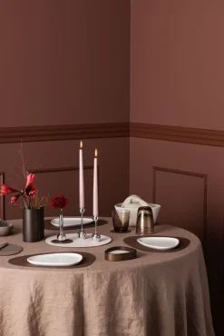 Lind DNA Curve glasunderlägg, mörkbrunt Nupo-läder