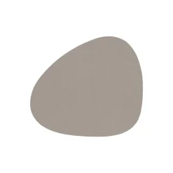 Lind DNA Curve glasunderlägg, askgrått Serene-läder