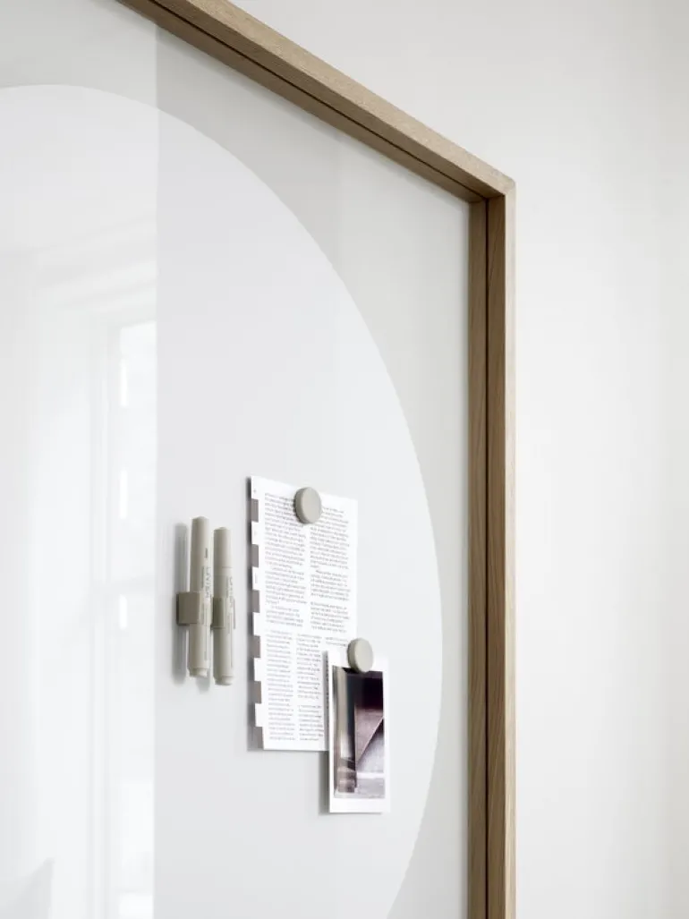 Lintex A01 glastavla, 100 x 100 cm, rund, pure