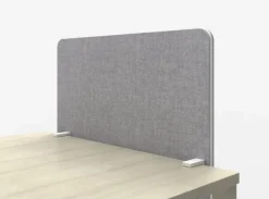 Lintex Edge bordsskärm, frontmonterad, grå - vit