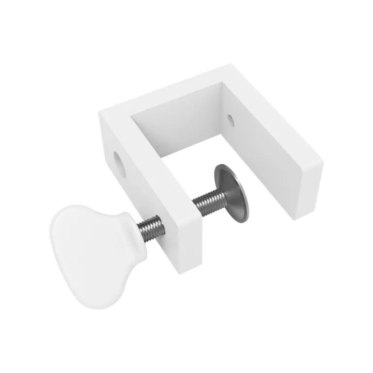 Lintex Edge bordsskärm, toppmonterad, grå - vit