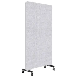 Lintex Edge golvskärm med hjul, grå - vit