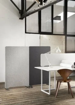 Lintex Edge golvskärm, mörkgrå - svart