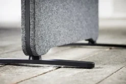 Lintex Edge golvskärm, mörkgrå - svart