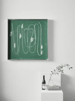 Lintex Mathematics krittavla, 90 x 90 cm, grön