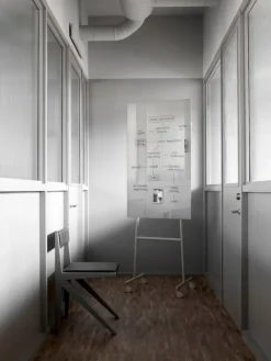 Lintex Mono Mobile glastavla, 70,7 x 196 cm, ljusgrå