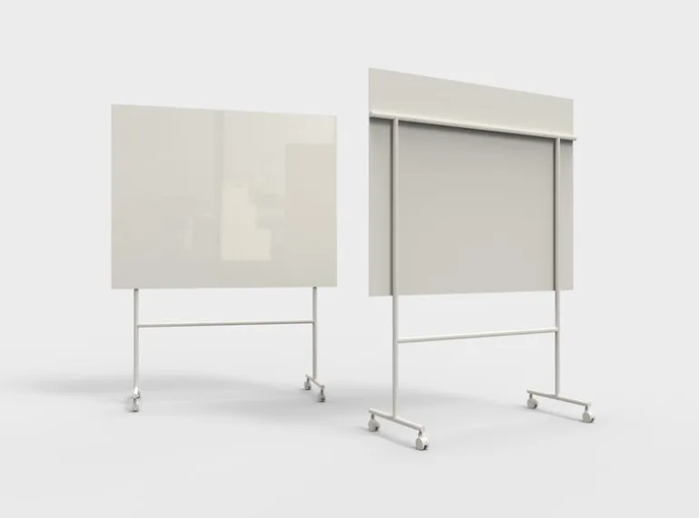 Lintex Mono Mobile glastavla, 150,7 x 196 cm, ljusgrå