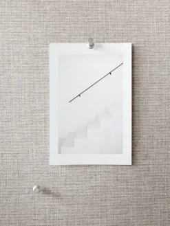 Lintex Wood Linen anslagstavla, 150,8 x 120,8 cm, ek