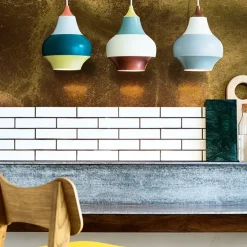 Louis Poulsen Cirque pendellampa, 22 cm, gul ovandel