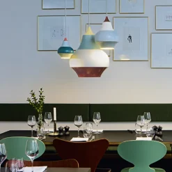 Louis Poulsen Cirque pendellampa, 38 cm, röd ovandel