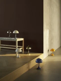 Louis Poulsen Panthella 160 Portable V3 bordslampa, krom