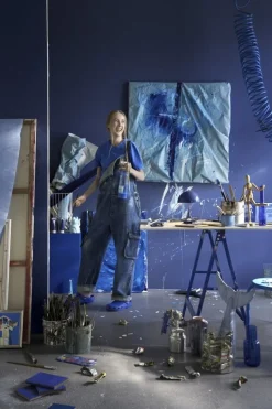 Louis Poulsen Panthella 160 Portable V3 bordslampa, indigoblå