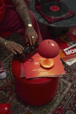 Louis Poulsen Panthella 160 Portable V3 bordslampa, korall