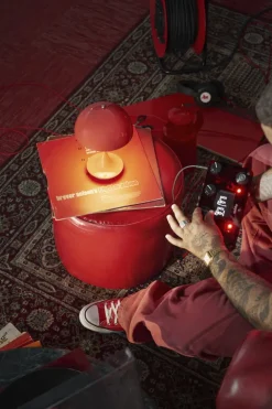 Louis Poulsen Panthella 160 Portable V3 bordslampa, korall