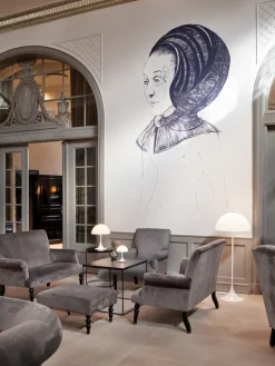 Louis Poulsen Panthella golvlampa, V2, opal