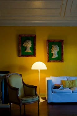 Louis Poulsen Panthella golvlampa, V2, opal