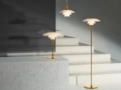 Louis Poulsen PH 3/2 bordslampa, metalliserad mässing