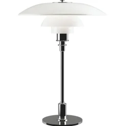 Louis Poulsen PH 3½–2½ bordslampa, förkromad