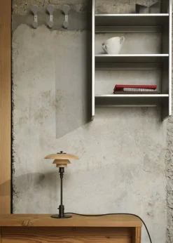 Louis Poulsen PH 2/1, bordslampa, Limited edition, dustig terrakotta