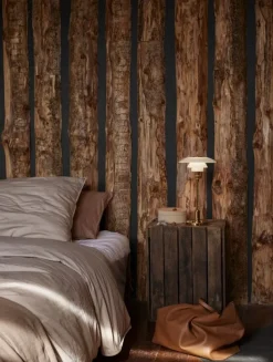 Louis Poulsen PH 2/1 bärbar bordslampa, metalliserad mässing