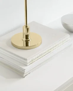 Louis Poulsen PH 2/1 bärbar bordslampa, metalliserad mässing