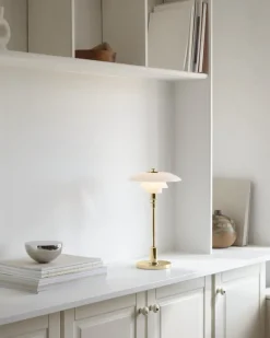 Louis Poulsen PH 2/1 bärbar bordslampa, metalliserad mässing