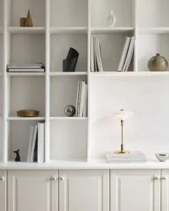 Louis Poulsen PH 2/1 bärbar bordslampa, metalliserad mässing