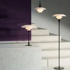 Louis Poulsen PH 3½–2½ golvlampa, metalliserad svart